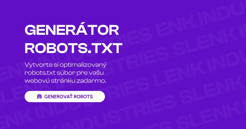 Generátor robots.txt