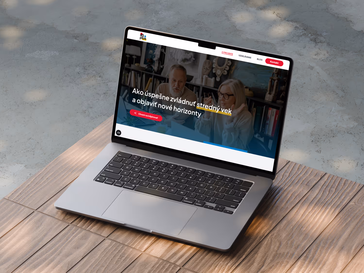 Druhá fotka projektu Web pre projekt 45plus